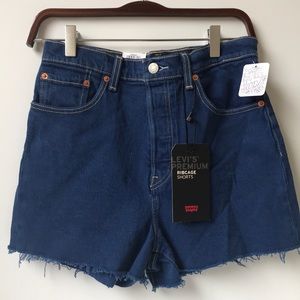 Free People X Levis Premium Ribcage Shorts 29 NWT Largo Blas